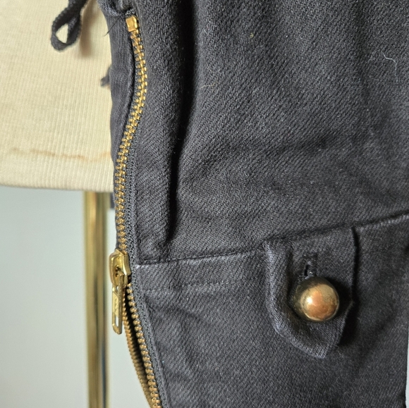 REISS 1971 Black Denim Fittwd Cropped Jacket. Size Medium - Picture 4 of 13